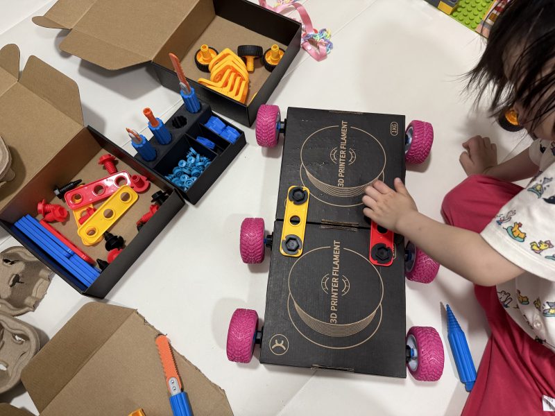 纸箱创意DIY车轮套装-含教程