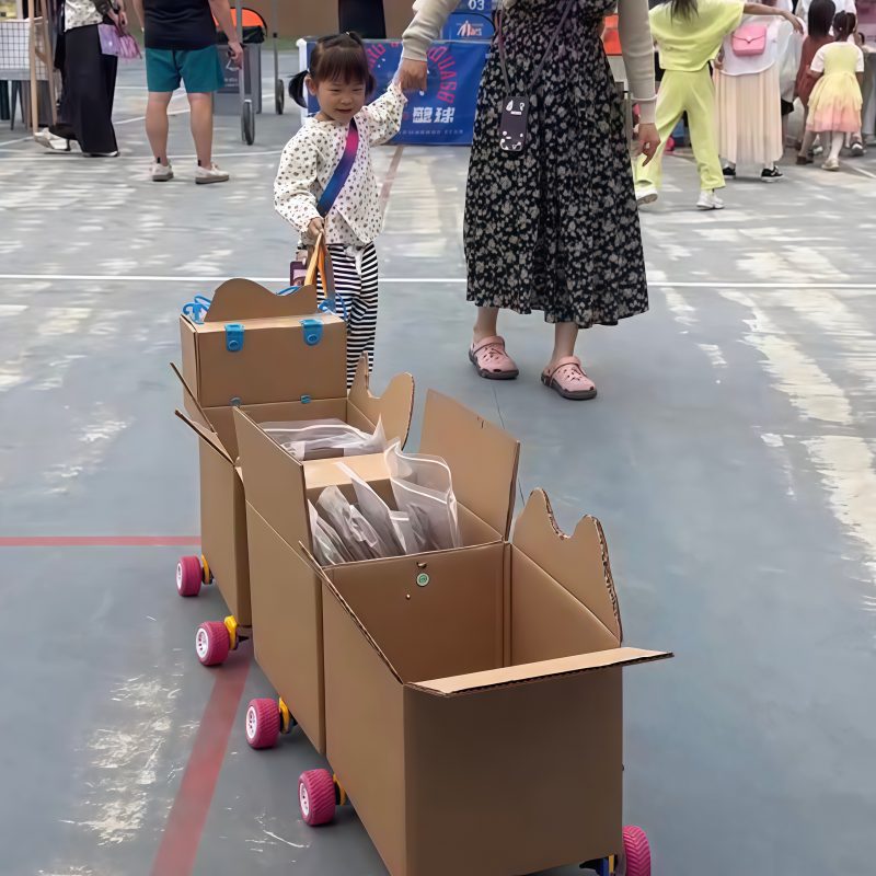 纸箱创意DIY车轮套装-含教程